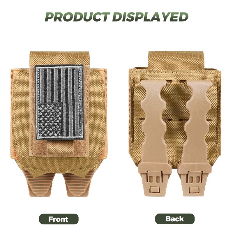Molle Handcuff Pouch, Handcuff Case for Duty Belt/Tactical Vest, Handcuff