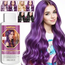 M Shampoo Tinte Sumifang Triple Cuidado 120 Ml Purple D