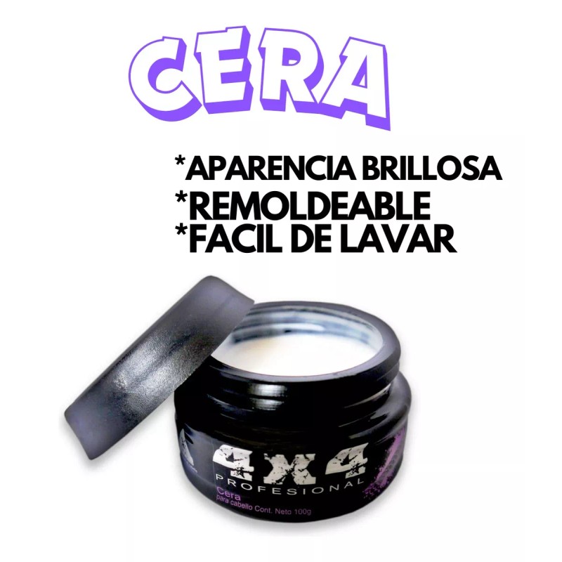 4x4 Kit De Moldeadores De Cabello Pomada + Pasta +