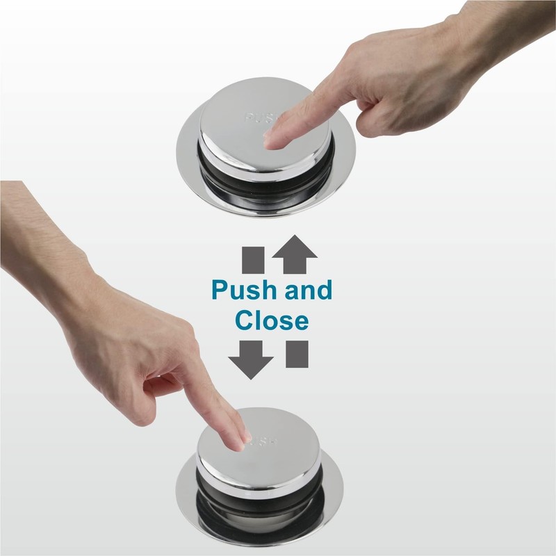 Chrome Bathtub Drain Tip-Toe Single Hole,Welsan Tub Drain Trim Set