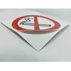 Pack of 15 Premium Smoking Prohibited Stickers - Smoking Prohibition