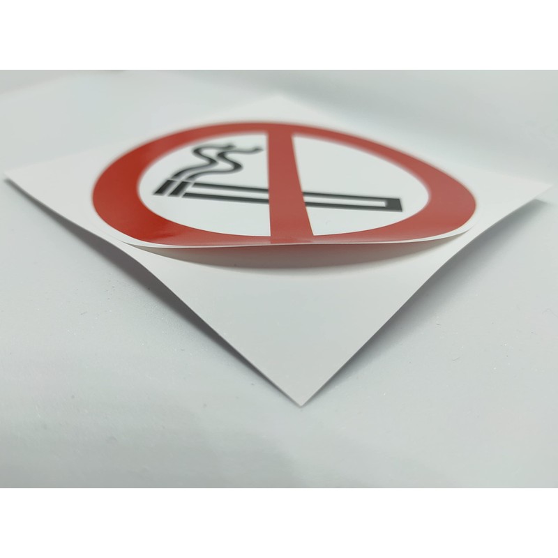 Pack of 15 Premium Smoking Prohibited Stickers - Smoking Prohibition
