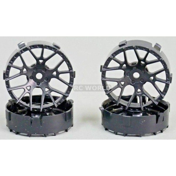 Tamiya Tetsujin Wheels LYCORIS Inserts Offset 3-6-9mm -MATTE BLACK- (4)