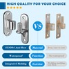Gate Hinges Heavy Duty Gate Hinge, HAGWARE SUS304 2 Packs