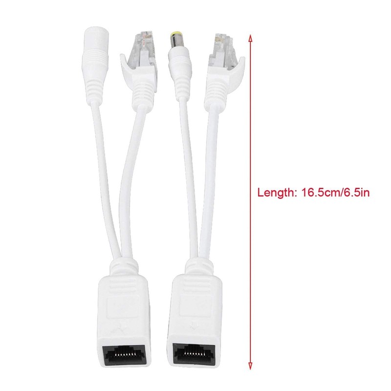 10 Pares Cable PoE RJ45 Alimentación sobre Adaptador, Splitter DC