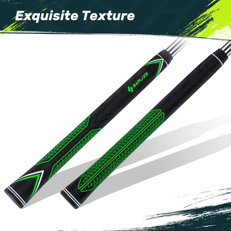 SAPLIZE High-performance Rubber Golf Grips 13 Pack, High Shock Absorption,