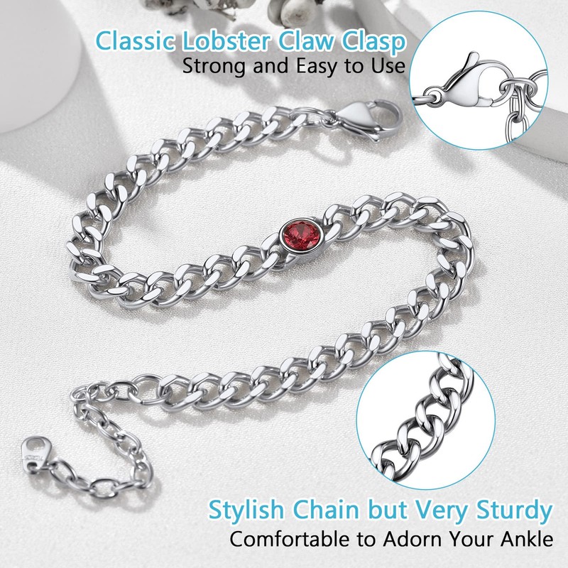 PROSTEEL Gold Anklets Adjustable Ankle Bracelets Anklet for Women Stainless