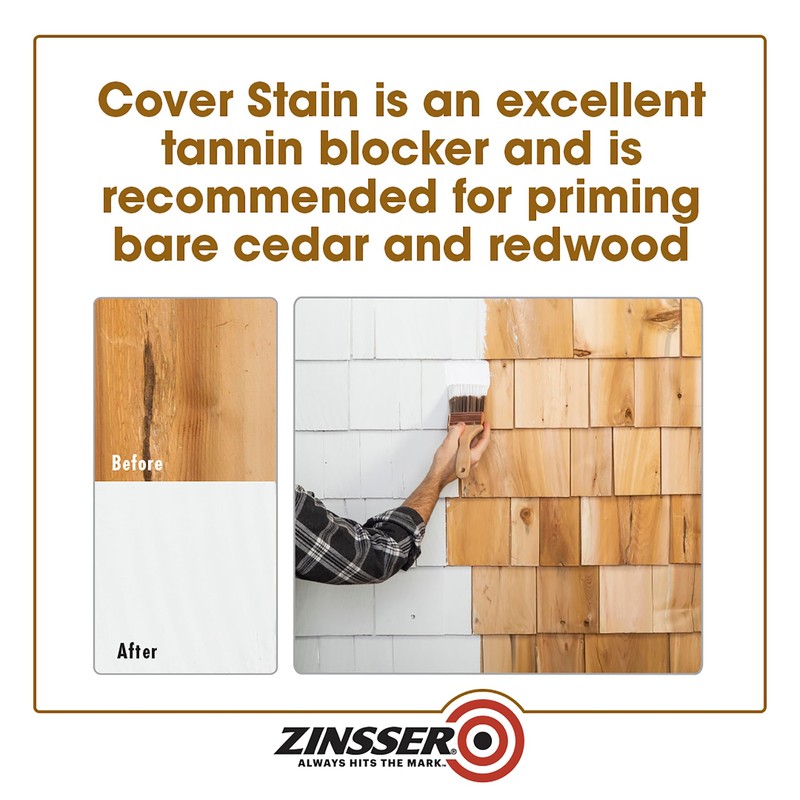 qt Zinsser 03504 White Zinsser, Cover-Stain Oil-Based Stain Blocker, 450