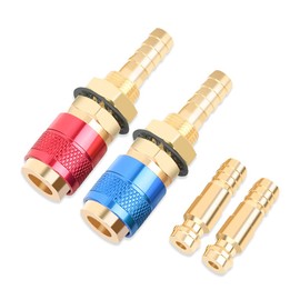 Gas Coupling 8 mm Brass Quick Coupling Quick Coupling Water Cooling for MIG-TIG Gas Connection Pack of 2