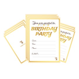 32 Birthday Invitation Cards,Uniquely Designed Birthday Cards for Children,Men, Women and Kids
