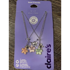 Claire’s pink purple blue flower butterfly glow-in-the-da