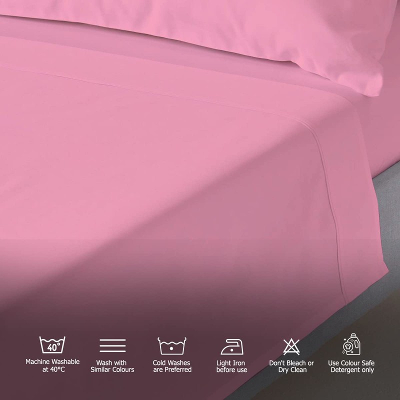 MistyMorning Flat Sheet, Soft & Premium quality Bedding & Linen,