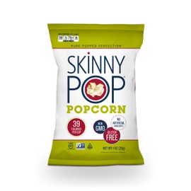 SKINNYPOP Original Popped Popcorn, Individual Bags, Gluten Free Popcorn, Non-GMO, No Artificial Ingredients, A Delicious Source of Fiber, 1 Ounce (Pack of 12)