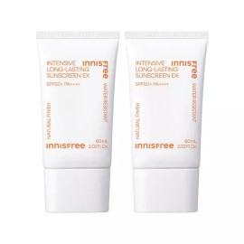 Innisfree [이니스프리] 인텐시브롱래스팅 선스크린 EX 60mL 2개 Innisfree Intensive Long-Lasting Sunscreen EX 60mL 2pcs