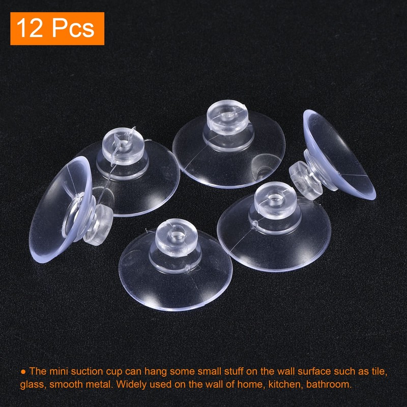 MECCANIXITY Suction Cup without Hooks 18mm Dia. Wall Hanger for
