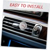 MUCKLILY 2pc Car Air Conditioner Thermometer Car Thermometer Red