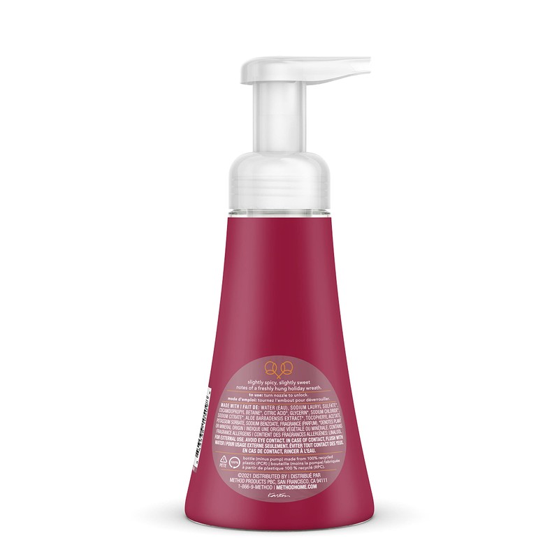 Method Foaming Hand Wash, Hollyberry, 10 Fl Oz (Pack of