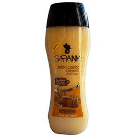 Sara Jabón Liquido Corporal, Marca Sara Para Unisex, Ny Miel & Avena, (400ml), Café, 400 Ml