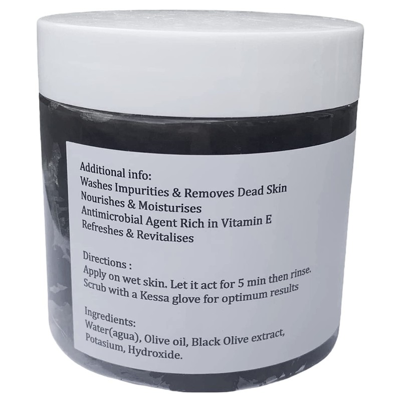 Moroccan Black Olive Soap Enriched with Eucalyptus Oil