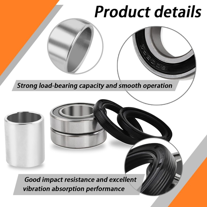 Ciuouient Front Axle Wheel Bearing & Seal Kit Compatible with