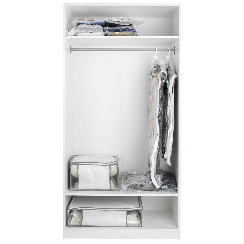 Wenko Saco guardarropa comprimible 2 unids, 90 x 56 cm