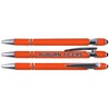 Greeting Pen Auburn Soft Touch Coated Metal Pens with Stylus-