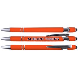 Greeting Pen Auburn Soft Touch Coated Metal Pens with Stylus- 6 Pack 30511