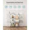 SONGMICS 6 Cube Storage Organizer, DIY Closet Shelf, Plastic Clothes