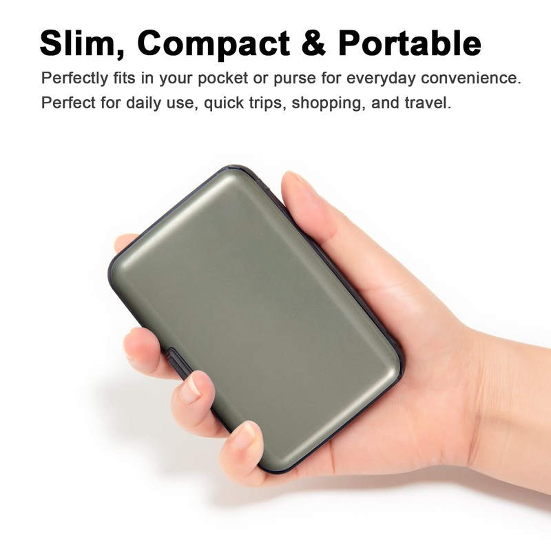 Kaabao Credit Card Holder, RFID Blocking Metal Card Wallet for