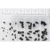 Online Auto Supply 60 pcs 6 sizes script clips barrel