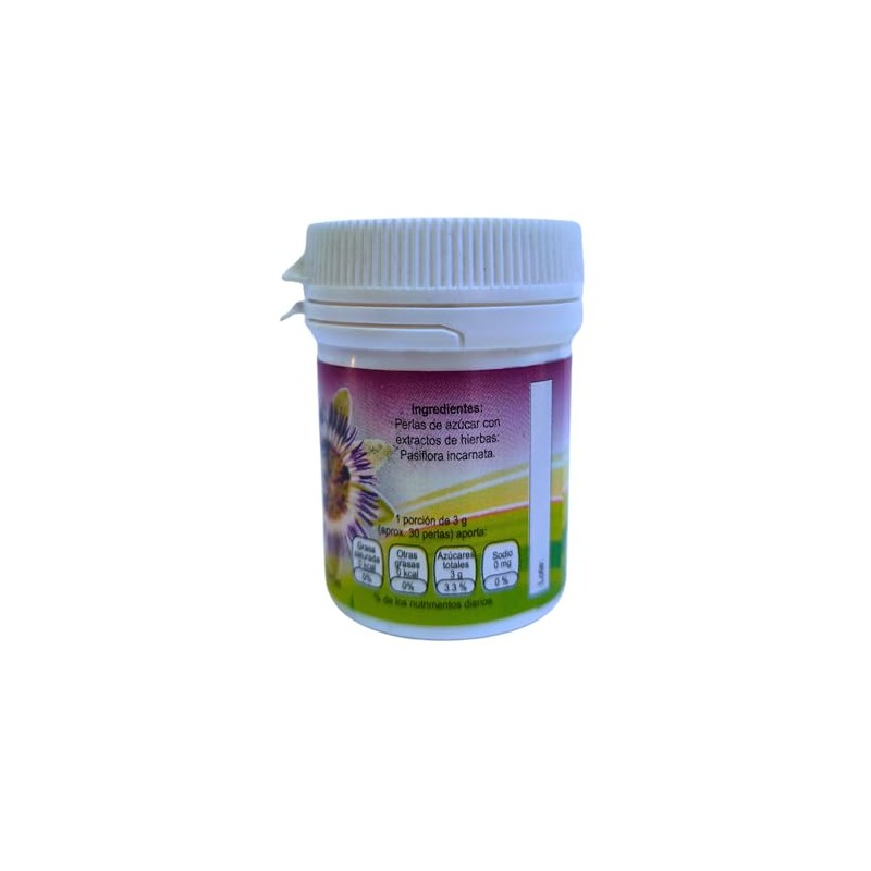 Perlas dulces recubiertas de EXTRACTO DE PASIFLORA, 30gr (aprox 200