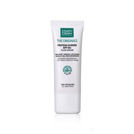 MartiDerm Proteos Screen SPF 50+ - Crema antiedad con protector solar de rápida absorción - Proteoglicanos + Ácido hialurónico y Silicio + Sprectrum Complex - Previene y reduce los signos del envejecimiento - 40 ml