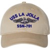 USS La Jolla SSN-701 with Silver Dolphins Unstructured Dad Cap