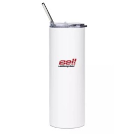 Bell 214B Stainless Steel Water Tumbler with straw - 20oz.