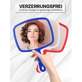 OMIRO Hand Mirrors with Handle, Square M, Pack of 3