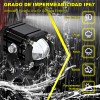 2 Faros Luces Led Auxiliares 4 Modos Lupa Para Moto