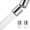 Hibbent Metal Faucet Aerator, 360-Degree Swivel Metal Kitchen Sink Aerator,