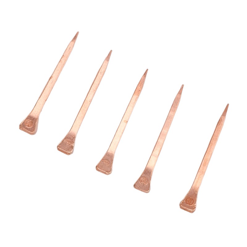 250Pcs Horseshoe Nails Copper Plated Rustproof Equestrian Riding Equipment Pet