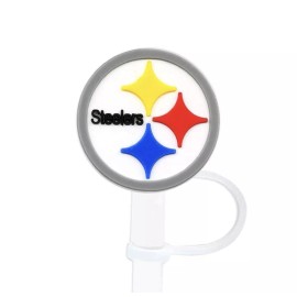 Pittsburgh Steelers, Silicone Spill Proof Straws topper Plug