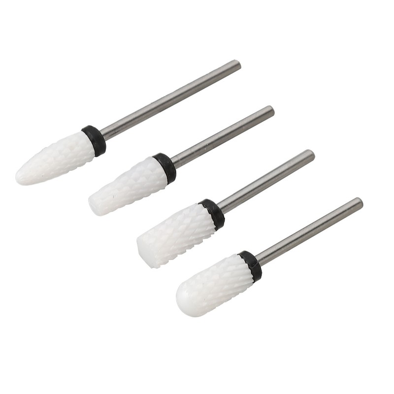 40Pcs Nail Drill Bit 4 Types Ceramic Nail Removal Bit
