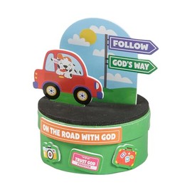 Fun Express 3 3/4" x 4 1/2" On The Road VBS Prayer Box Craft Kit - Makes 12, Vacation Bible School Supplies