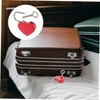 Angoily 3sets Heart Shaped Keyed Padlock Locks for Jewelry Boxes