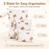 KIVORA 3 PCS Wet Bags for Babies - Bear Nappy