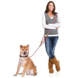 Hands Free Dog Lead 220 cm Rope Crossbody Dog Lead Reflective for Large Medium Small Dogs Walking, Jogging and Running