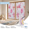 Rainbow Window Privacy Film, Stained Glass Cling, 17.5" x 78.7"