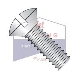 4-40X7/8 Machine Screws | Slotted | Oval | 18-8 Stainless Steel (Quantity: 5000)