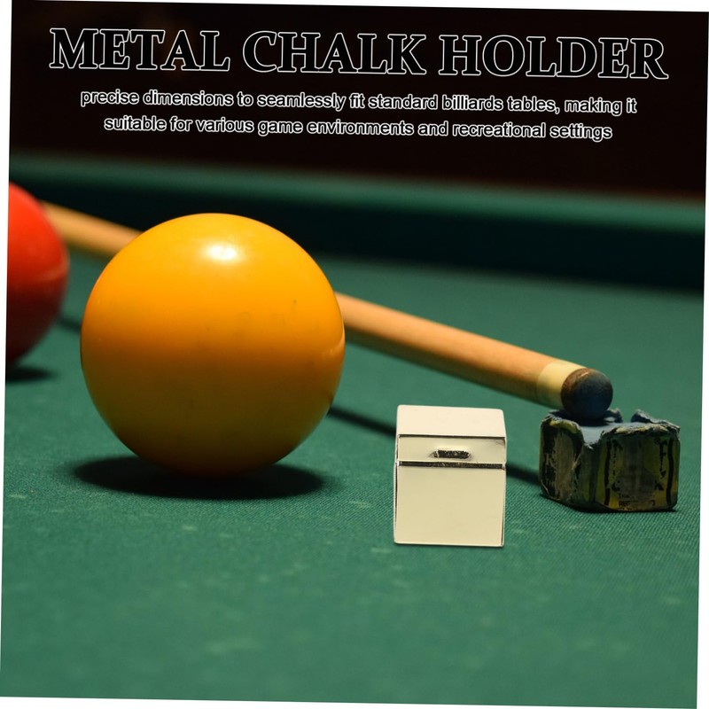 Abaodam Billiards Chalk Holder Durable Slip Chalk Cube for Pool