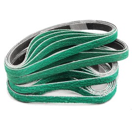 1/2 x 18 Inch Sanding Belts for Belt Sander, 5 Each of 40/60/80/120 Assorted Grits Belt Sander Belts for Woodworking, Metal Polishing, 20 Pack 1/2" x 18" Zirconia Sanding Belts