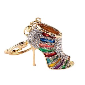 Rhinestone Crystal Keyring Unique Shape Charm Purse Key Ring for Mobile Phones or Key Bag Pendants