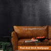 Kimhan Black Peel and Stick Wallpaper Removable Crocodile Self Adhesive